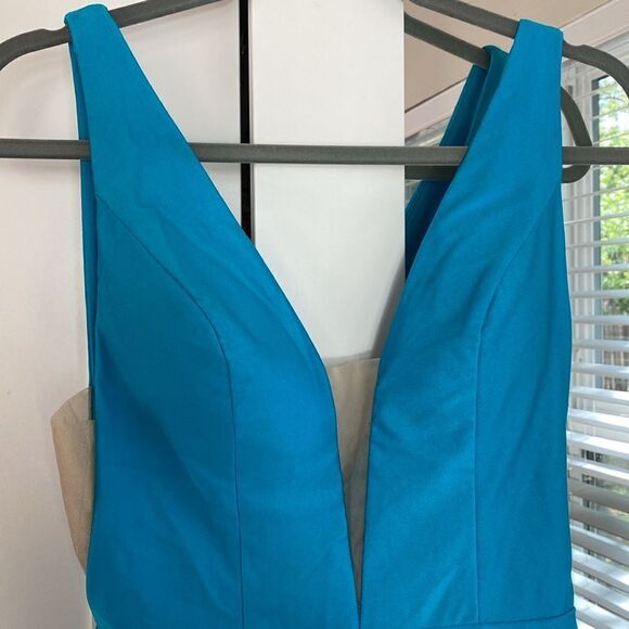 Sherri Hill Blue Mini Dress - Picture 4 of 7